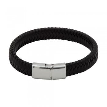 Engraved PU Cord Effect Bracelet