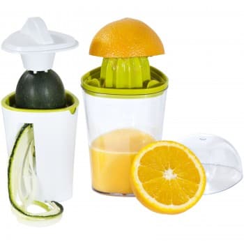 Juicee 2-in-1 juicer and spiral slicer set