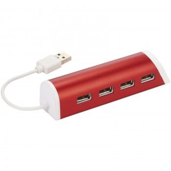 Power 4-port USB hub and smartphone stand