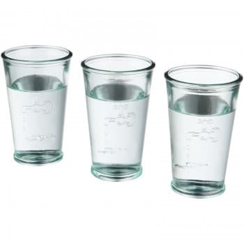 Ford 3-piece water glass set from recycled glass