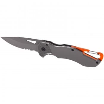 Deltaform knife with carabiner