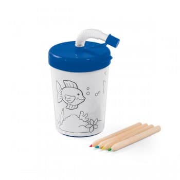 Colouring Travel Cup In PP And PS 200 ml