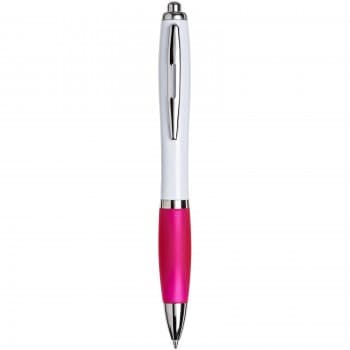 White Curvy Ballpen : White: