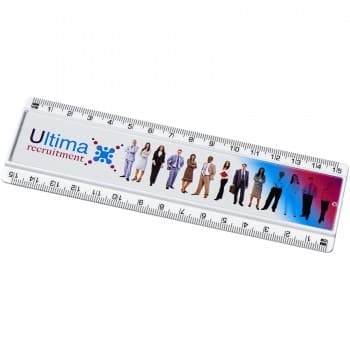 Ellison 15 cm plastic ruler with paper insert