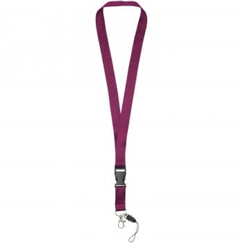 Sagan lanyard with detachable buckle, phone holder