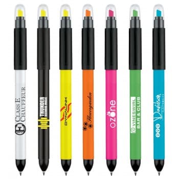 senator Duo Pen Polished plastic multifunction ball pen & highlighter