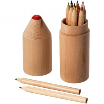 Woody 12-piece coloured pencil set