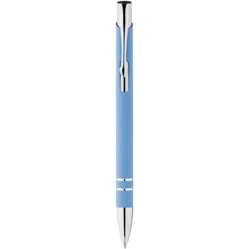 Corky ballpoint pen with rubber-coated exterior