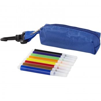 Bolt 8-piece coloured marker set with pouch