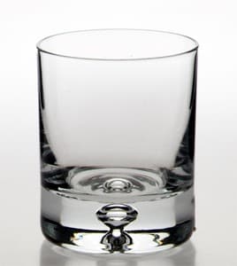 Bubble Base Whisky Glass