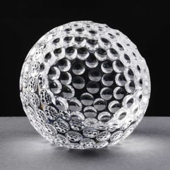 80mm Crystal Golf Ball Award