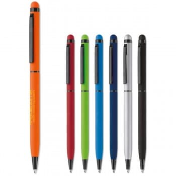 Slim stylus rubberized