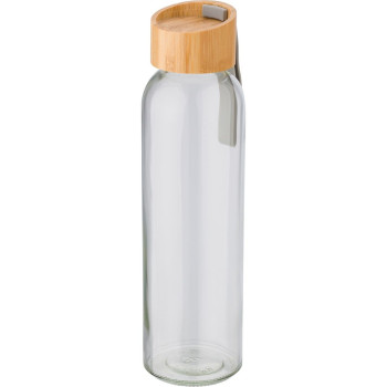 Glass drinking bottle 600ml