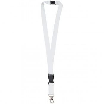 Polyester lanyard 20mm with buckle and hook