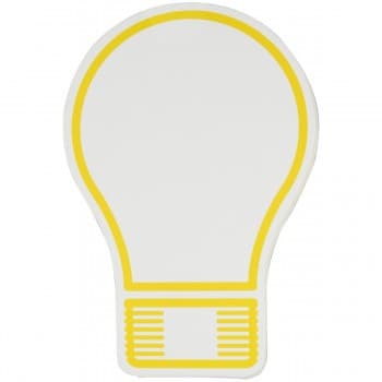 Adhesive notes lightbulb