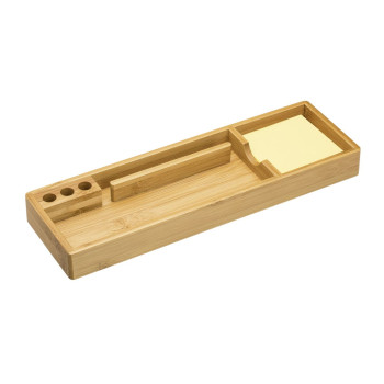 Bamboo Desktop Organiser With Notes