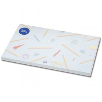 100 adhesive notes, 125x72mm, full-colour