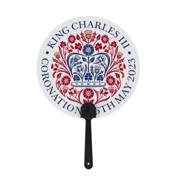 Branded Coronation Paddle Fan