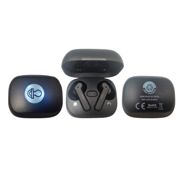 Wireless Earbuds With LED Logo