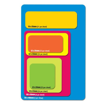 25 x 76mm Rectangular Paper Stickers on Sheets