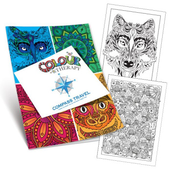 Colouring Therapy Book A5 Size 8 Pages