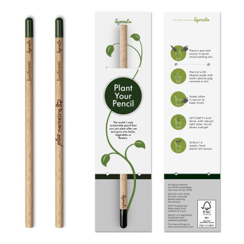 Sprout Pencil Laser Engraving