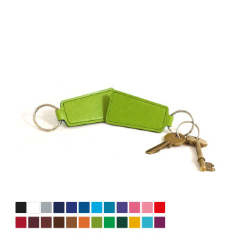 Economy Trapeze Key Fob In Belluno Vegan PU