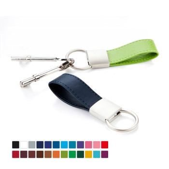 Deluxe Mini Loop Key Fob In Belluno Vegan PU