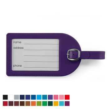 Large Luggage Tag In Belluno Vegan PU