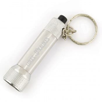 LED Metal Torch Keyring