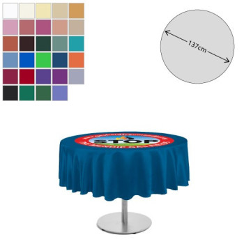 Premium Fabric Tablecloth Round 138cm