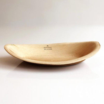 Ellipse Disposable Palm Leaf Bowl