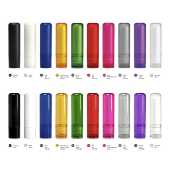 Lip Balm Stick Clear Frosted Container & Cap 4.6g