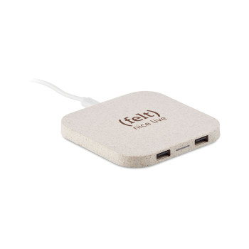 Wireless Charging Pad Wheat Straw/ABS 5W