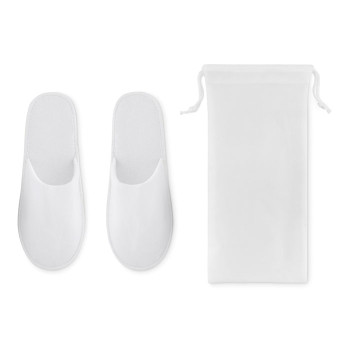 Pair Of Slippers In Pouch