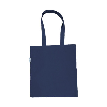 10oz Navy Organic Cotton Shopper With Gusset