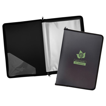 Eco-Eco A4 50% Recycled 30 Pocket Black Zipped Display Book