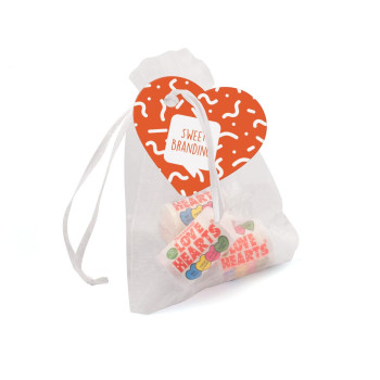 Eco Organza Bag Love Hearts