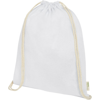 Orissa 100 g/m² GOTS Organic Cotton Drawstring Backpack 5L