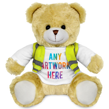 Elizabeth Soft Toy Teddy Bear In Hi Vis Jacket  25cm