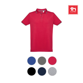 Rome Men's Polo Shirt With Contrast Colour Trim