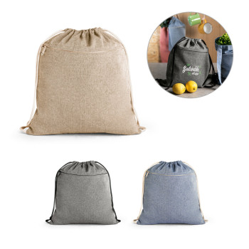 Chancery Recycled Cotton Drawstring Bag 140 g/m²