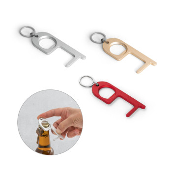 Aluminium Keyring With Bottle Opener