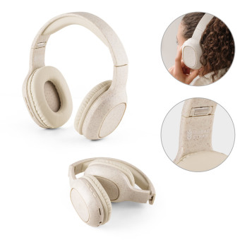 Wheat Straw Fibre And ABS Wireless Headphones