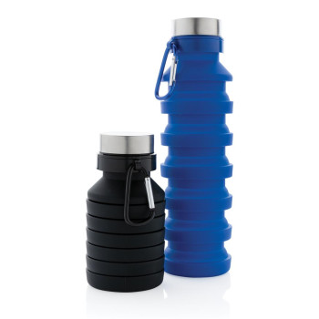 Leakproof Collapsible Silicone Bottle With Lid 550ml