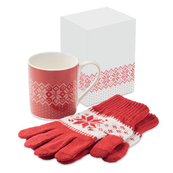 Winter Gift Mug & Gloves Set