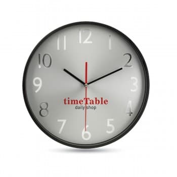 Wall Clock With Silver Background