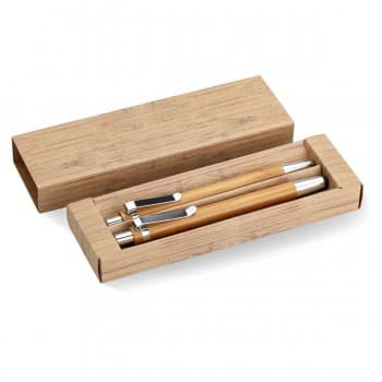 Bamboo Pen & Pencil Set