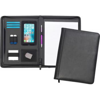 Goudhurst' A4 Zipped Bonded Leather Tabletfolio