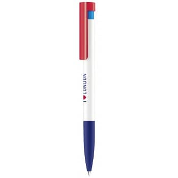 senator Liberty plastic ball pen with soft grip & Xtreme Branding